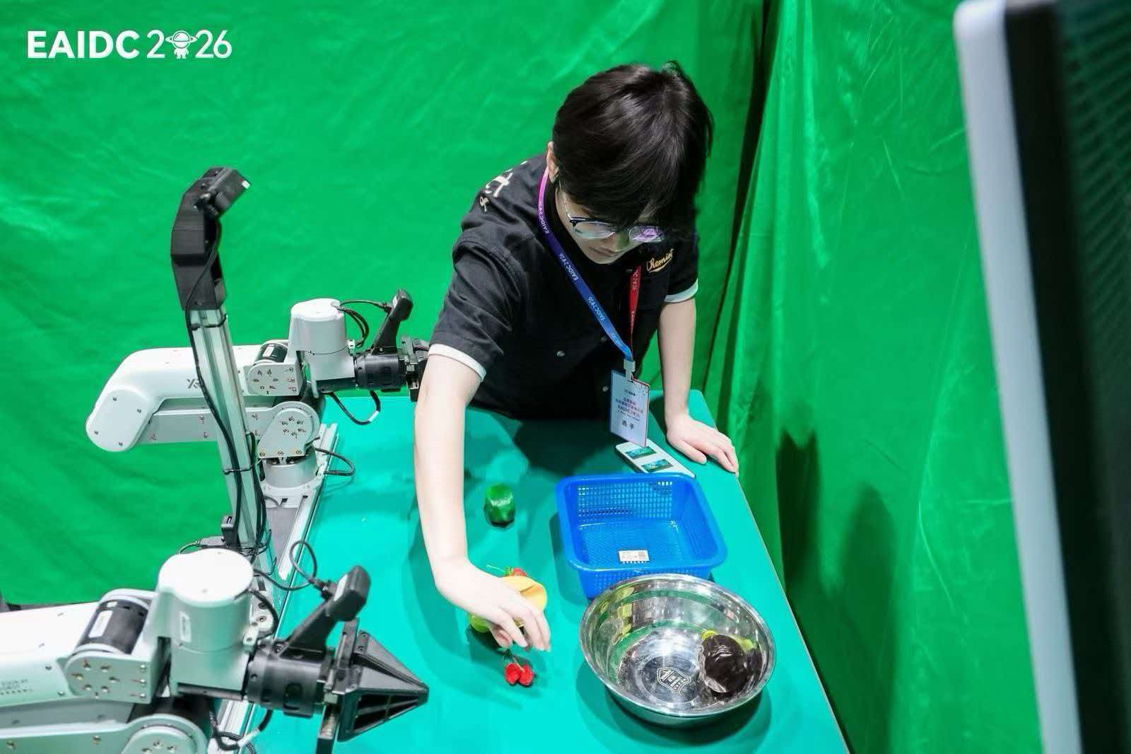 Working with robotic arms at a competition